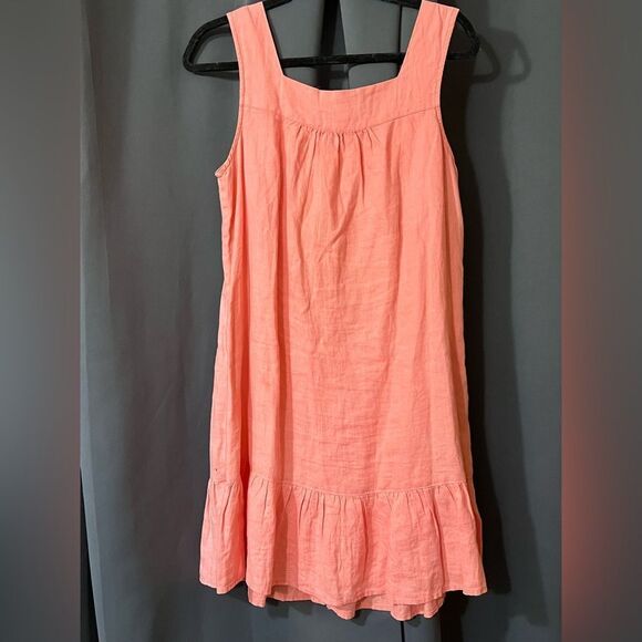 Sunny Leigh 100% Linen Button Front Dress - Size Large - Picture 3 of 7